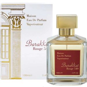Barakkat Rouge 540 Eau de Parfum 100ml bottle – Unisex luxury fragrance with saffron, jasmine, and amberwood notes
