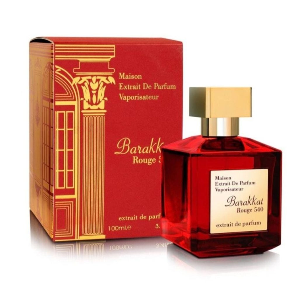 Red Rouge Parfum Barakkat Rouge 540 Red by Fragrance World 100 ml Extrait de Parfum ...